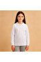 Lacost Collar School T-Shirt Long Sleeve White - 4