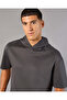 Men Charcoal Hooded Active T-Shirt - 4