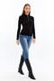 Women's Long Sleeve Half Zipper Slim Fit Tshirt - 3