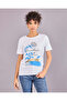 Women White Printed Graphic Foil T-Shirt