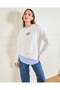 Women Ivory Twofer Sweatshirt - 5