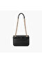 Quilted Crossbody Bag with Chain Strap and Button Closure - 3