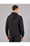 Men Black Hooded Sweatshirt - 3