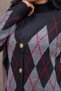Gray Baklava Patterned Knitwear Cardigan - 3