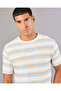 Men White Striped T-Shirt - 4