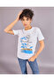 Women White Printed Graphic Foil T-Shirt - 5