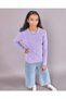 Senior Girls Lilac Round Neck Sweater - 5