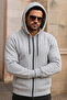Men's Winter Pocketed A.Grey Oversized Sweatshirt - 2
