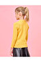 Girls Yellow Round Neck Basic Sweater - 3