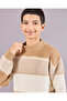 Senior Boys Beige And White Striped Sweatshirt - 4