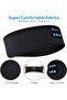 Sleep Headphones Bluetooth Headband - Soft Wireless Sleep Mask Headphones (Black) - 4