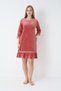 Women's Cotton Velvet Zippered Winter Dress / Tile 3716 - 3