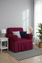 Bürümcük Sofa Cover, Armchair Cover Single Seat Full Covering with Flexible Elastic