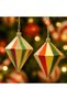 Crystal Diamond Pendant Lamp Glittering Hanging Pine Tree Decor Colorful 10 cm - 2