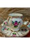 Florina Pervi̇z Porcelain Hand Painted Coffee Cup Set - 6