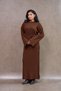 Brown Knitwear Dress - 3