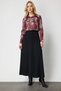 Buttoned Front Patterned Blouse - 3