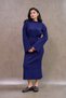 Navy Blue Knitwear Dress - 3