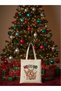 O Ho Ho Reindeer Family Printed New Year Cloth Bag - 2