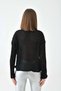 Women's Crew Neck Knit Detail Knitwear Sweater - 8