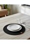 Black Round Model Plain Jute American Service (Supla) – 6 Pieces - 3