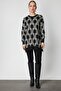 Patterned Long Knitwear Sweater - 3