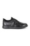 H1067 Men's Leather Casual Shoes Black - 2