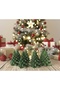10 Pieces Christmas Concept Pine Tree Candle Set |   New Year Gift & Home Decoration