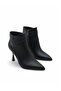 Women's Pointed Toe Thin Heeled Boots 9.5 cm Heel Height, Modern Design with Stylish Buckle - 2