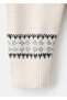 Jacquard Round Neck Sweater - 5