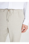 Tied Waist Regular Leg Slim Fit Mink Men's Trousers Ace001252272_Viz - 4