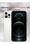 iPhone 12 Pro Max (6.7 Inch) Compatible Silvery Transparent Stone Silicone Case - 3