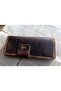 Cutting to Stitching Fully Handcrafted Real Leather Wallet 12 Cards 2 Compartments Space (19.4Cm*8.5Cm) Nul6 - 3