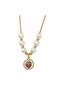 Strawberry detail pearl necklace