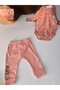 Boy-Girl Baby Shoulder-Widening Snap-On Bodysuit Pajama Beanie Set, 100% Cotton, 3-6-9 Months - 2