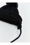 Özmarka New Season Black Bow Embroidered Baby Girl Beanie - 3