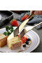 Premium 304 Stainless Steel 24-Piece Cutlery Set – Tableware Set for 6 People Black Color - 6