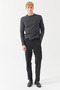 Men's Circular Neck Rice Knit Tricot Sweater Em2113 - 7