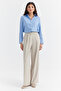 Women's Button Detailed Wide Leg Trousers