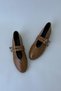 Women's Studded Double Buckle Ballerina Nora - 7
