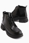 Luisa Black Lace-Up Women's Boots