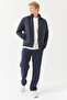 Men's Zippered Slim Coat - 8