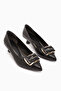 Judita Black Buckle Women's Heeled Shoes - 3