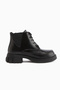 Luisa Black Lace-Up Women's Boots - 3