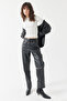 Women's Straight Cut Leather Pants - 7