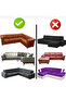 Bürümcük Eteksi̇z L Corner Sofa Cover. 5-Seater Stretchable, Corner Sofa Cover. Total Length 350cm - 3