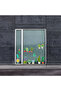 Cacti Themed Large Glass and Wall Sticker Set (44X30 cm 1 Piece)