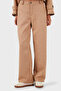 Relaxed Fit Normal Gel Wide Leg Suede Pants Trousers 68672644Suede