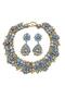 Big Collar Multi-Color Necklace Choker Earrings Set Wedding Party Invitation Graduation - 3