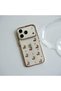 iPhone 11 (6.1 Inch) Compatible Silvery Transparent Stone Silicone Case